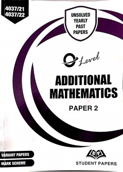 Additional Maths Paper 2
